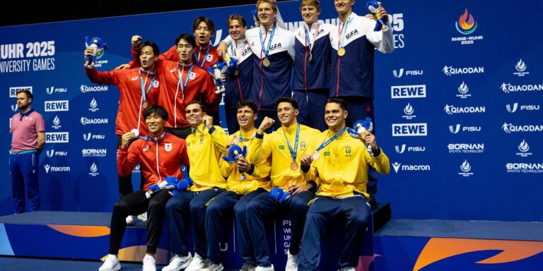 Brasil leva medalha na natação, a 1ª nos Jogos Mundiais Universitários