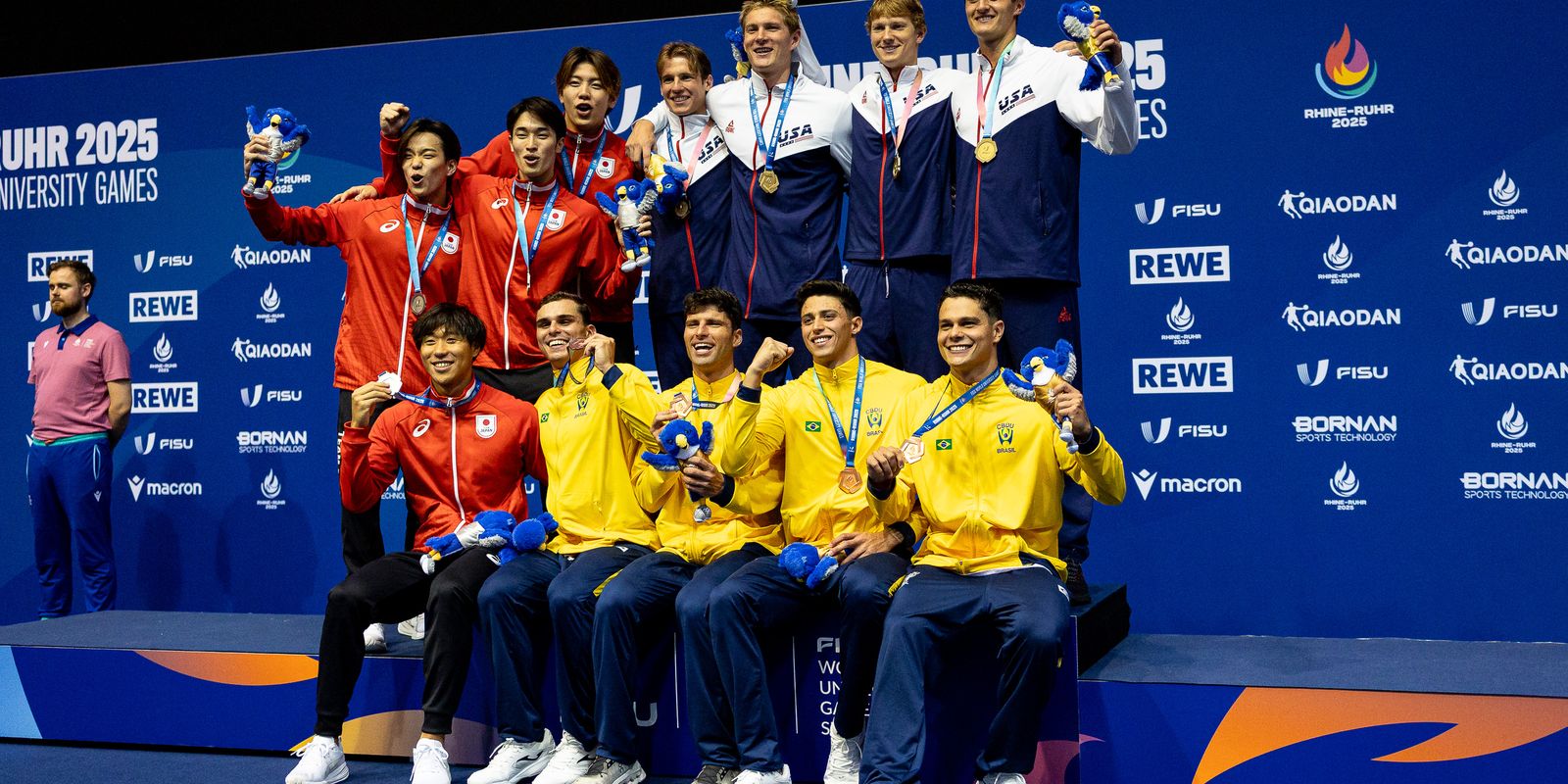 Brasil leva medalha na natação, a 1ª nos Jogos Mundiais Universitários