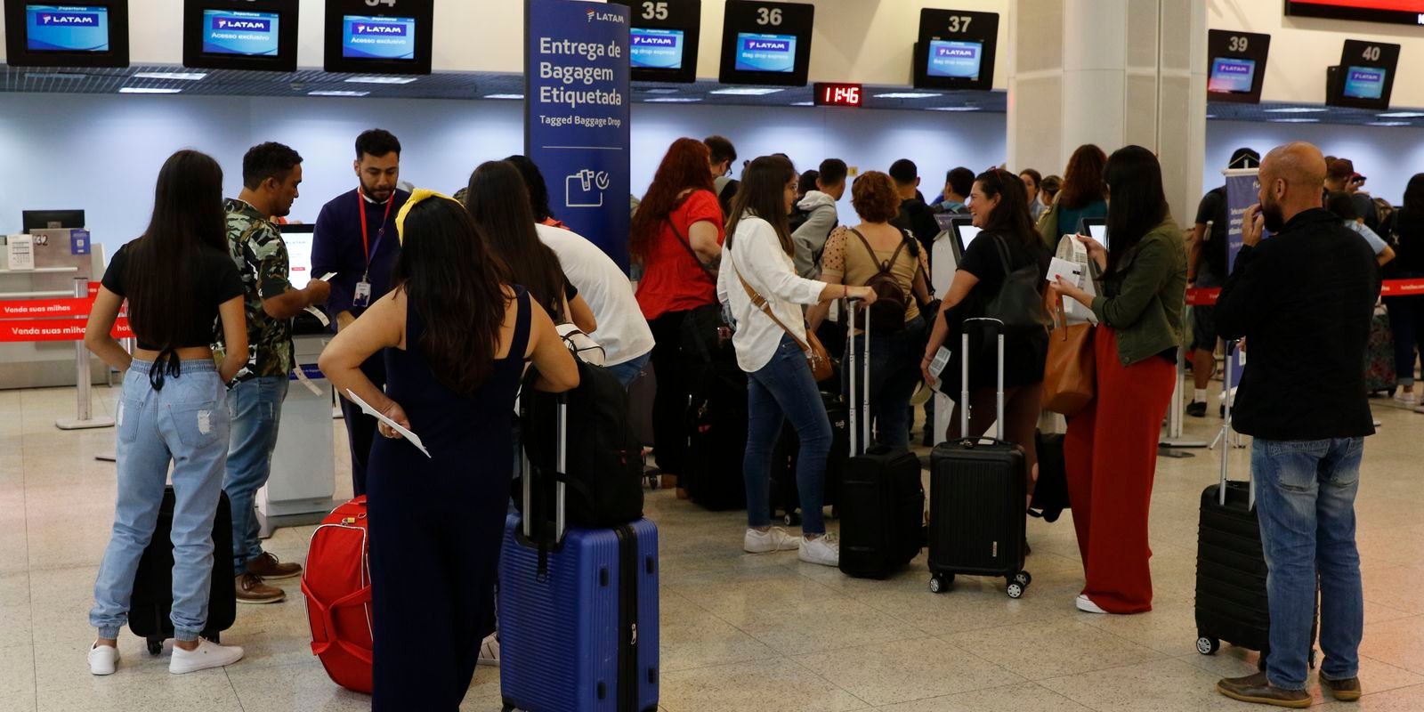 Santos Dumont opera normalmente, após 13 voos cancelados nesta sexta
